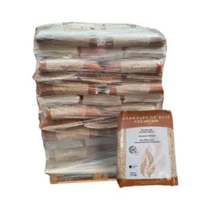 Pellet Rochefort — palette de 65 sacs de 15 kg — 100 % résineux