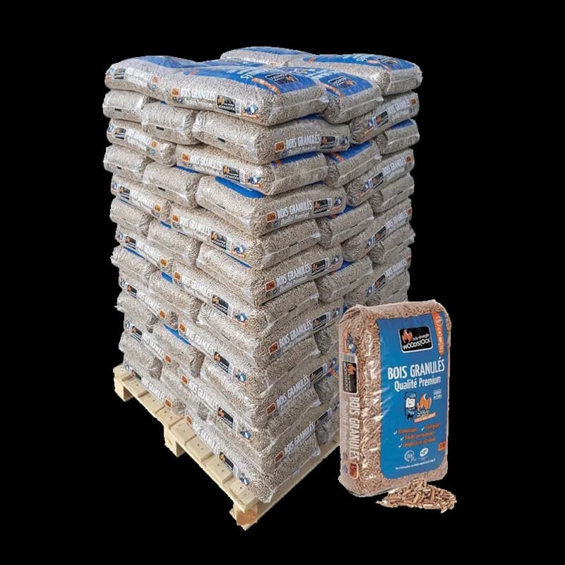 Granulés de bois Woodstock — 78 sacs de 15 kg