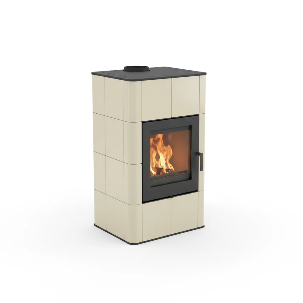 Poêle à bois habillage faïence Chêneau 8 kW